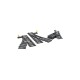 Trilhos e agulhas LEGO para trens, set 60238