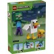 Set LEGO Minecraft con gallina jockey y mini zombie