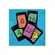 Caixa do jogo de tabuleiro Deductio com cartas e números