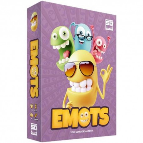 Caja y cartas del Juego de Mesa Emots