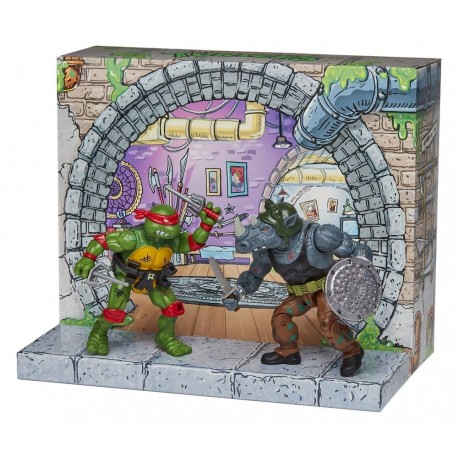 Figuras de acción Raphael y Rocksteady de Tortugas Ninja