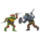 Figuras de acción Raphael y Rocksteady de Tortugas Ninja