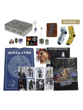 Set de regalo coleccionista Star Wars con placa, llavero y más