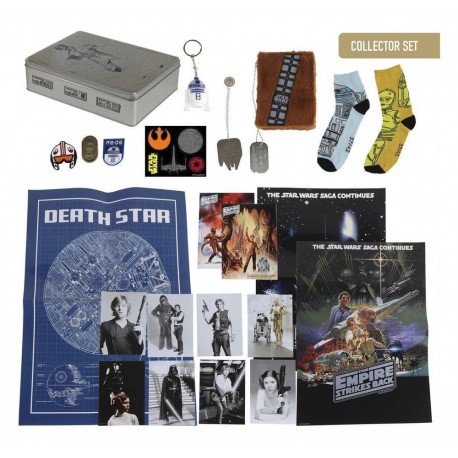 Set de regalo coleccionista Star Wars con placa, llavero y más