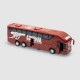 Ônibus de brinquedo oficial vermelho do Arsenal 2025