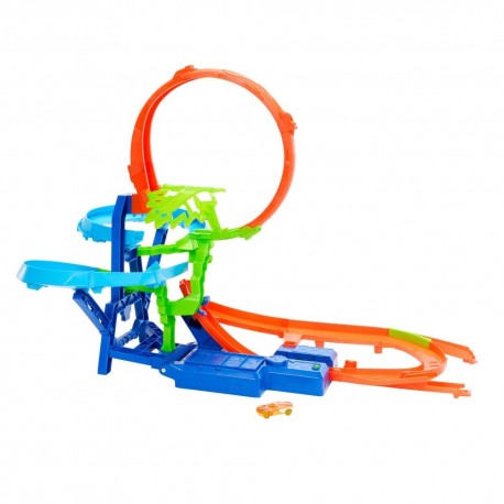 Pista Hot Wheels Stunt Traks con coche y looping