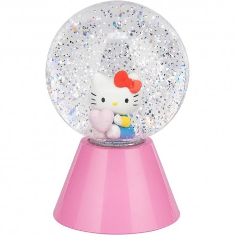 Lâmpada LED Hello Kitty com glitter e mudança de cor