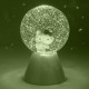 Lâmpada LED Hello Kitty com glitter e mudança de cor