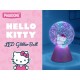 Lâmpada LED Hello Kitty com glitter e mudança de cor