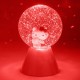 Lâmpada LED Hello Kitty com glitter e mudança de cor