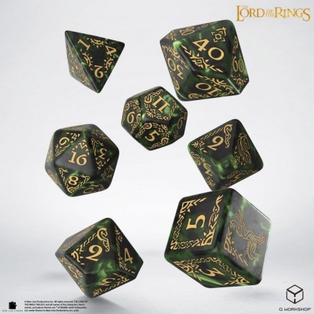 Set de 7 dados Rohan El Señor de los Anillos