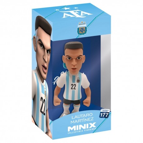 Figura de Lautaro Martínez con uniforme de Argentina