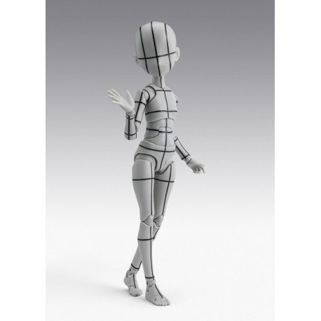 Figura articulada Body-Chan Ken Sugimori en gris