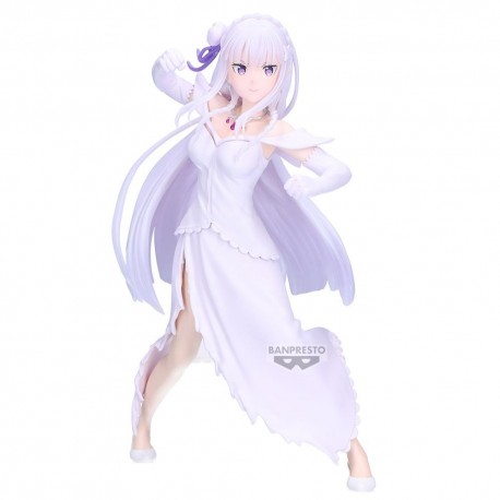 Figurine d'Emilia de Re:Zero par Banpresto