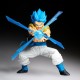 Figurine de Gogeta de Dragon Ball Super avec effet d'énergie.
