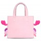 Bolsa de pelúcia rosa Cailey Squishmallows com bordado