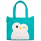 Bolsa de peluche Winston Squishmallows turquesa com bordado