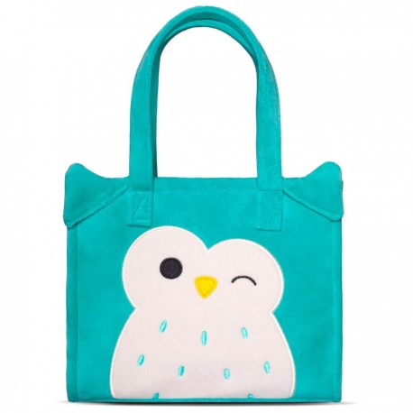 Bolsa de peluche Winston Squishmallows turquesa com bordado