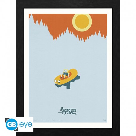 Quadro emoldurado Hora de Aventura com Finn e Jake