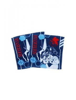 Conjunto de 2 toalhas Evangelion EVA 01 azul
