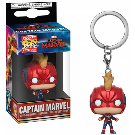 Keychain mini Funko Pop! Captain Marvel with mask