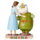 Figure Disney de Beauté et de Maurice Jim Shore, 13 cm