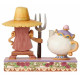 Figura Disney Señora Potts & Ding Dong La Bella y La Bestia Jim Shore