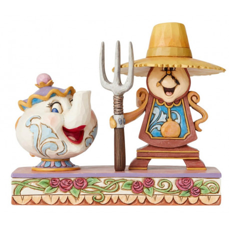 Figure Disney Mme Potts & Ding Dong la belle et La Bête Jim Shore