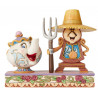 Disney Lady Potts & Ding Dong Beleza e a Besta Figura Jim Shore