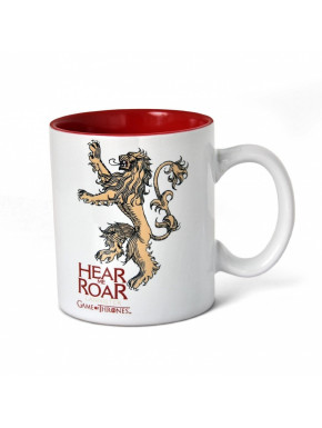 Cup breakfast Lannister red and white