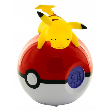 Reloj Despertador Lámpara LED Pikachu DormidoPokemon