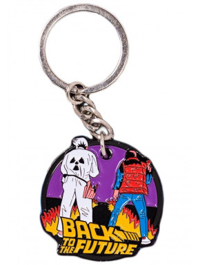 Metal key ring Marty & Doc, Back to the Future