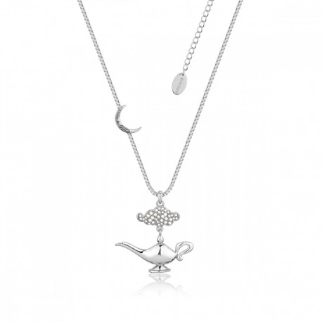 Pendentif En Or Blanc Génie D'Aladdin De Disney