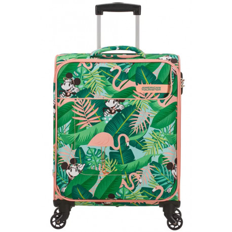 Suitcase 4 Wheels Minnie Miami Palms Disney American Tourister 55 cm