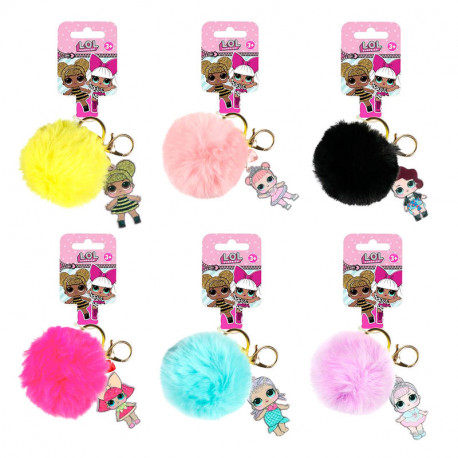 Porte-clés Pompon Surprise LOL Surprise