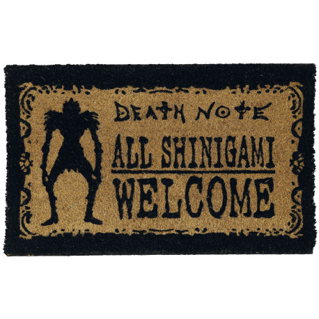 Capacho de coco com design de Death Note Shinigami