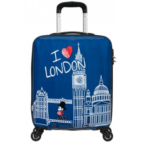 Valise cabine Disney Mickey Londres 55 cm American Tourister 4 roues