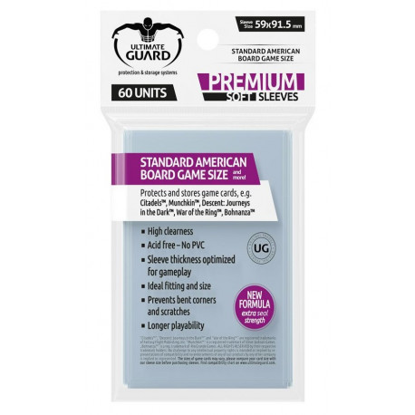 60 Manches carte Standard Américain Premium Ultimate Guard