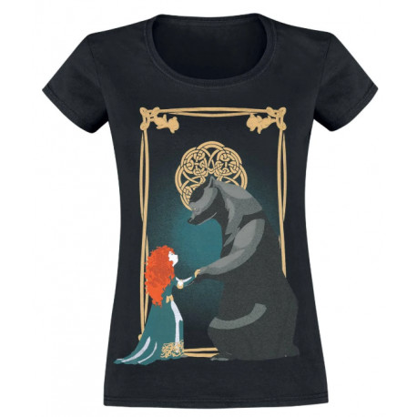 Camiseta Menina Merida & Bear Disney Brave