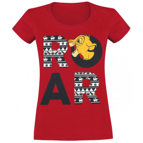 Camiseta Chica Simba Roar El Rey León Disney