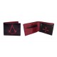 Carteira Assassin's Rogue com logo vermelho