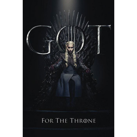 Póster Daenerys For The Throne Juego de Tronos