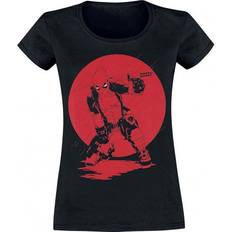 Women's Deadpool T-shirt with katana Marvel