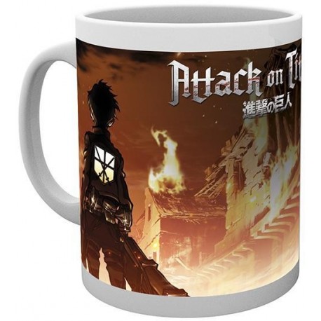 Taza Attack on Titan llave