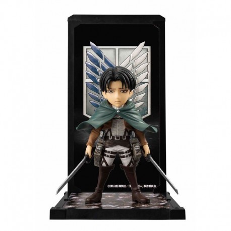 Figura Tamashii Buddies Levi Ackerman Attacco su Titano