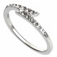 Ring Swarovski & sterling Silver Lightning bolt Harry Potter
