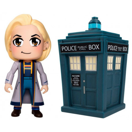 Set Di Figure Medico Kawaii & Tardis Di Doctor Who In Vinile