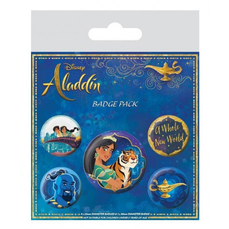 Pack de Chapas Aladdin Disney