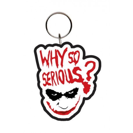 Keychain en caoutchouc Joker Pourquoi si Grave?