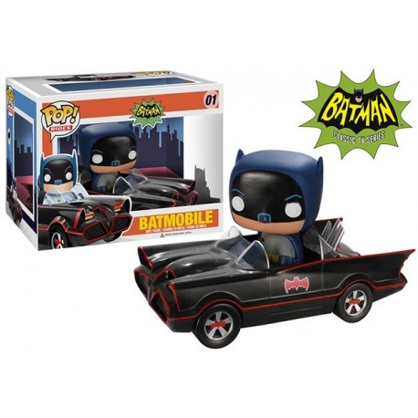 Funko Pop Batman and Batmobile retro